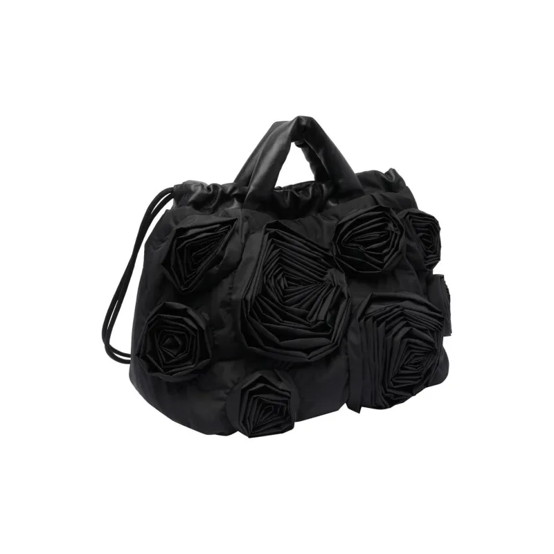 Vic Matie Calfskin Handbag Women's Black-1