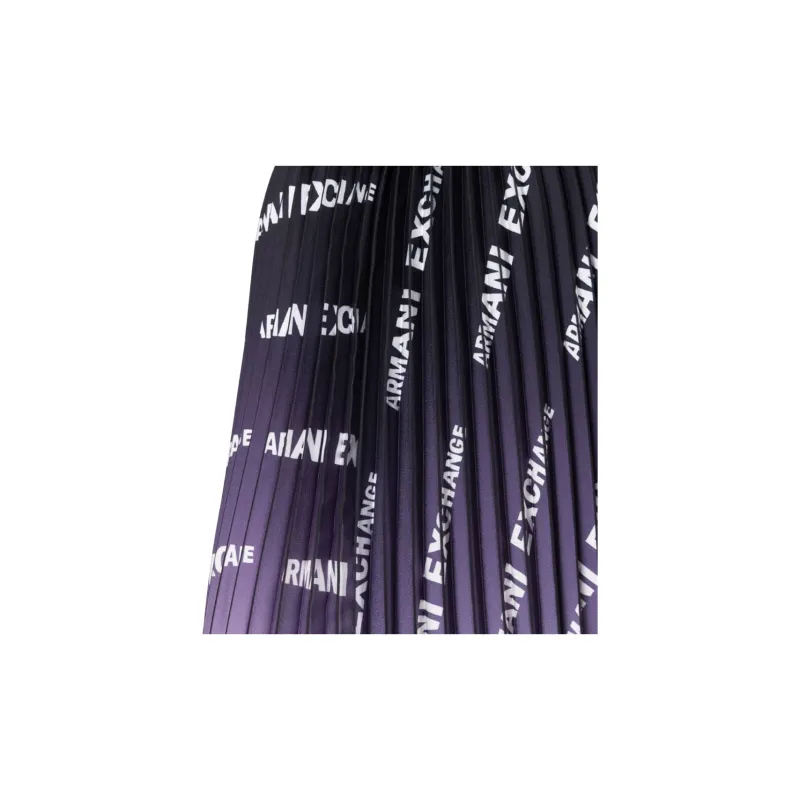 ARMANI EXCHANGEAE SS23 Casual Long Skirt Women's Purple-4