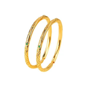 VIVIWELL Gold Plated Bangles Unisex