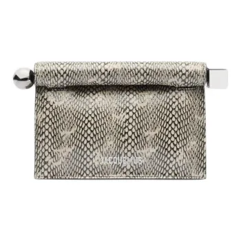 Jacquemus Goat Leather Clutch Small Size Women's Light Umber