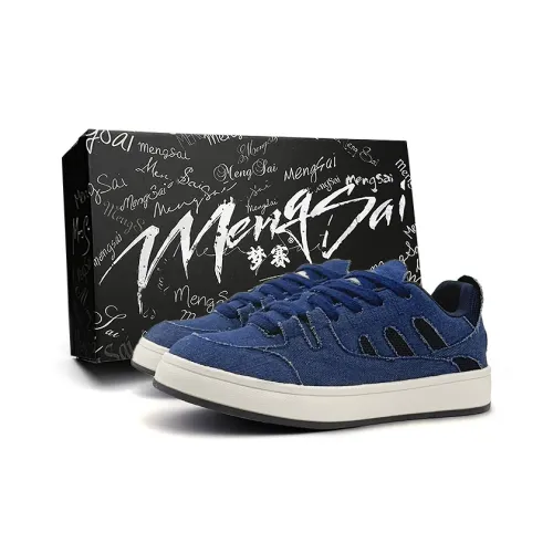 Mengsai Abrasion Resistant Slip Resistant Low Top Canvas Shoes Men's Denim Blue