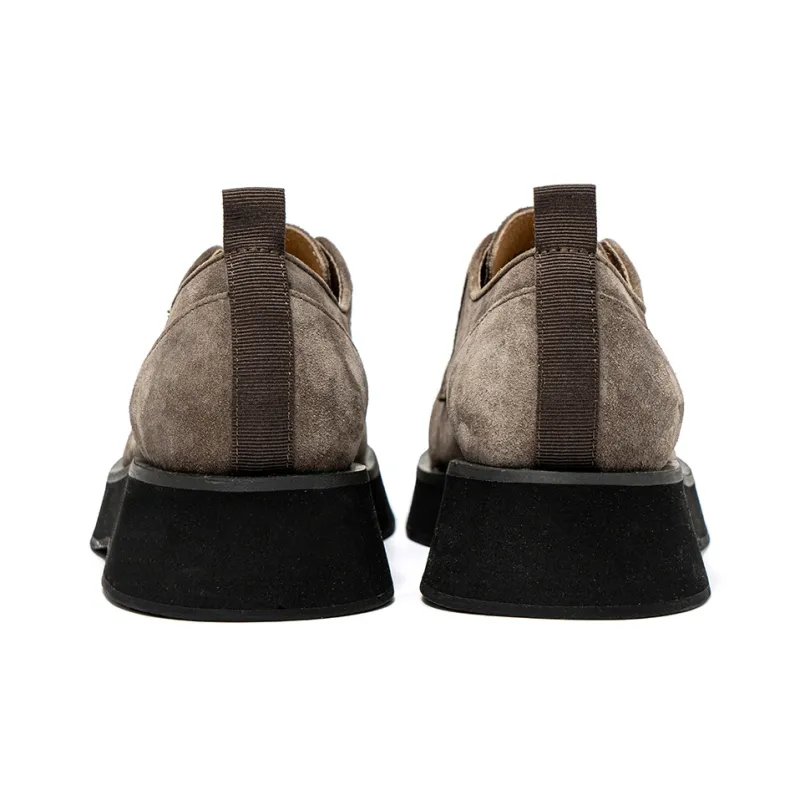 New Korea Men's Casual Shoes Men Low Top Black Gray/Gray/Camel-10