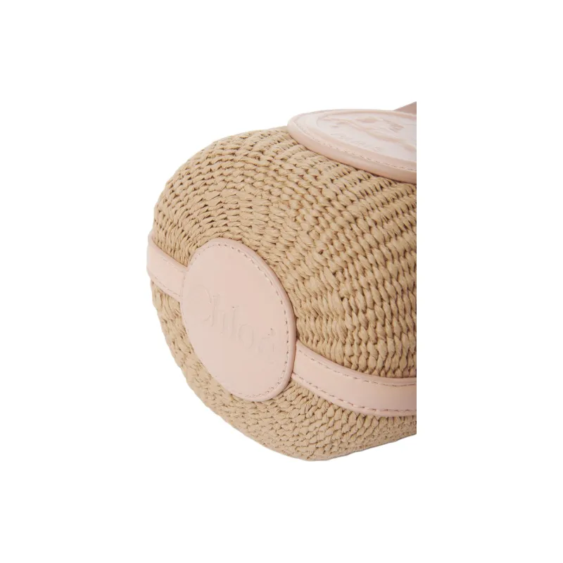 Chloe Paper Basket Bag Shoulder Bag Crossbody Bag Handbag Mini Women's Pink-4