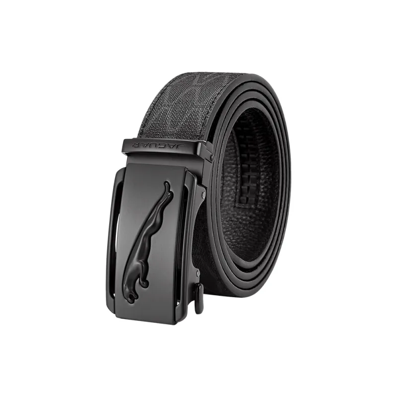 JAGUAR Cow Leather Leather Belts Men's Width: 3.5cm-3
