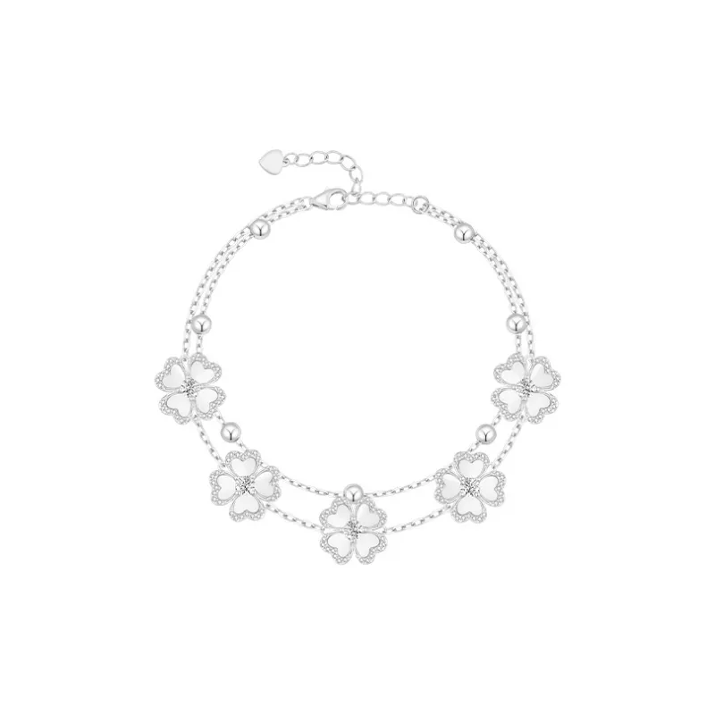 Heart To Heart S925 Silver Bracelets Women's-5