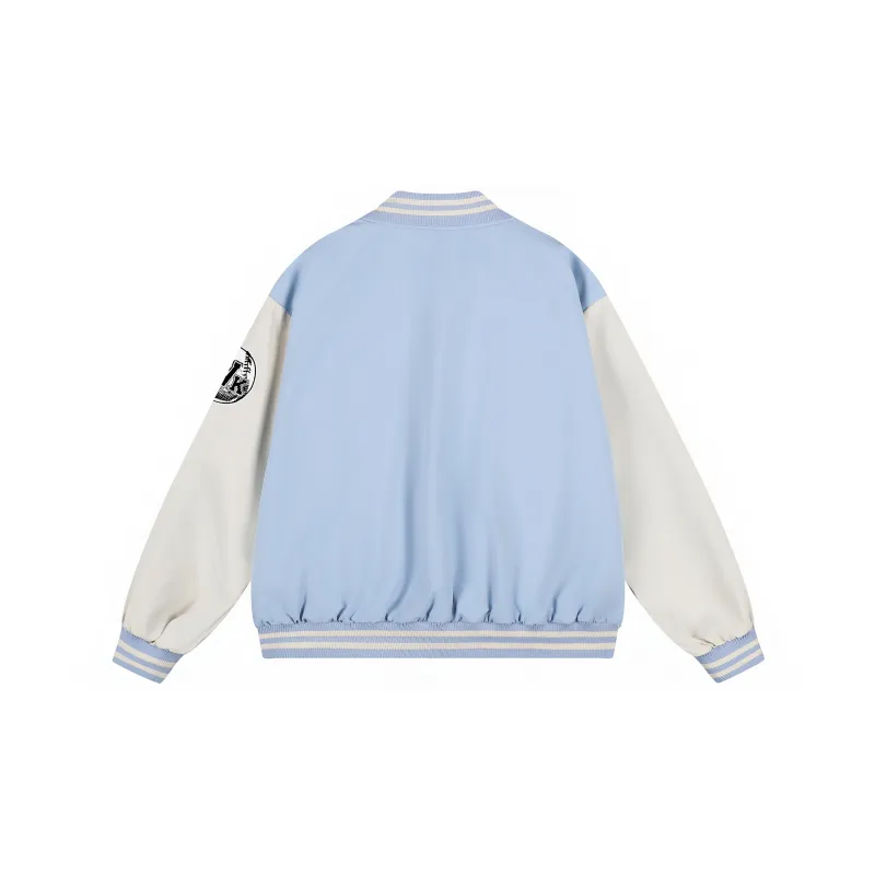 WOKXSS Baseball Jacket Unisex Black-9