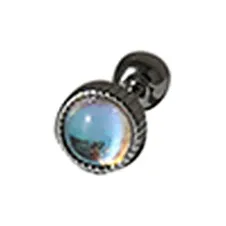 GUDUD Titanium Steel Stud Earrings Men's