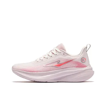 Erke Wear Resistant Coverage Cushioning Low Top Casual Running Shoes Women's Pink