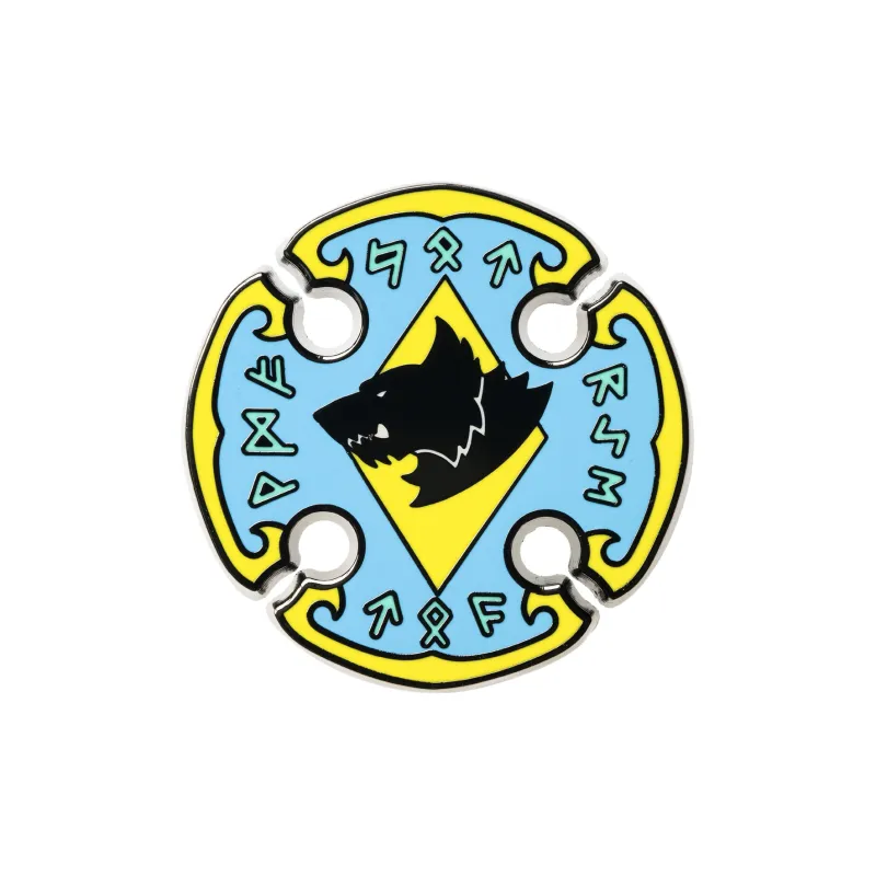 STARFORGED Space Wolf Multicolor Enamel Pin Starry Sky Casting Warhammer 40K Faction Collection Badges-0