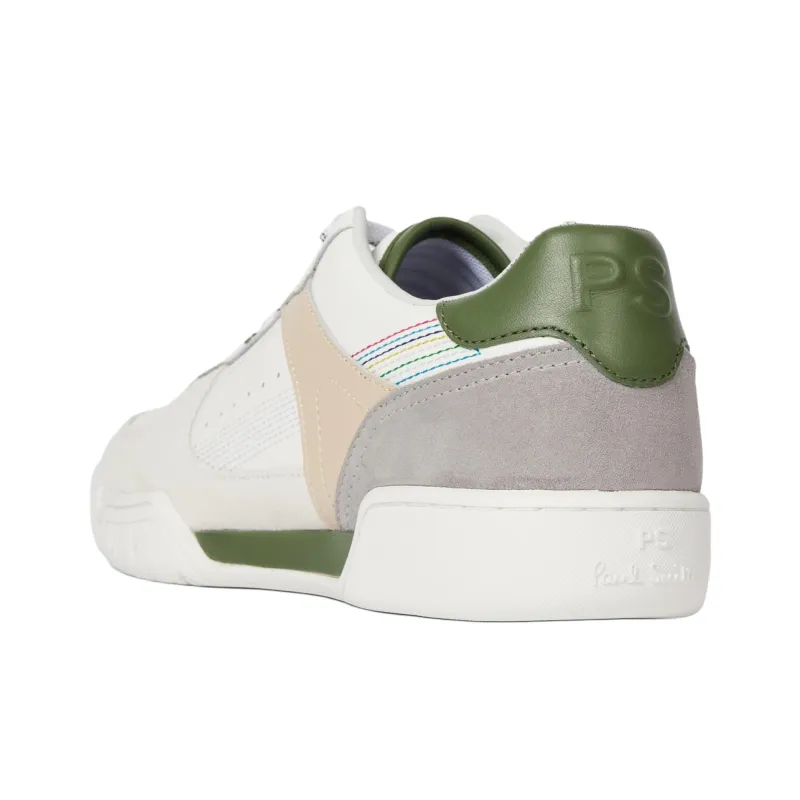 Paul Smith Colson Low-Top Skateboard Shoes Men's White Green-3