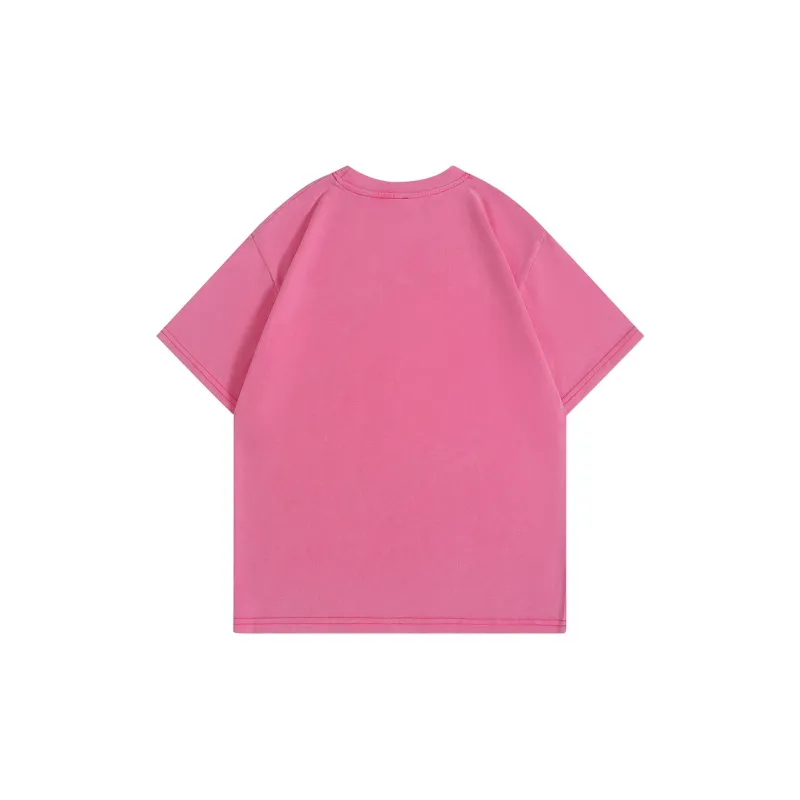 YUZHAOLIN Women's Trendy Brand Design Top T Shirt Unisex Rose Red-1