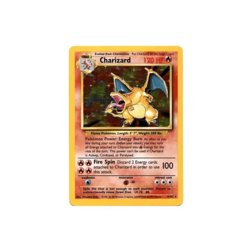 POKEMON Gold Charizard Battle Cards 1 Pc