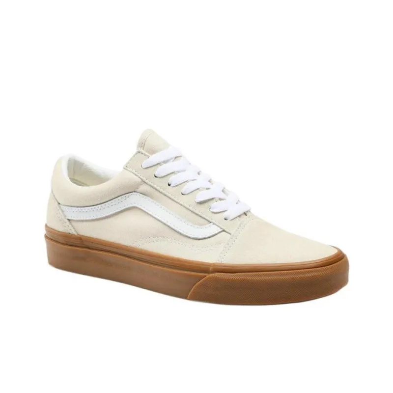 Vans Old Skool Anti Slip Wear Resistant Low Top Skateboard Shoes Unisex Beige-2