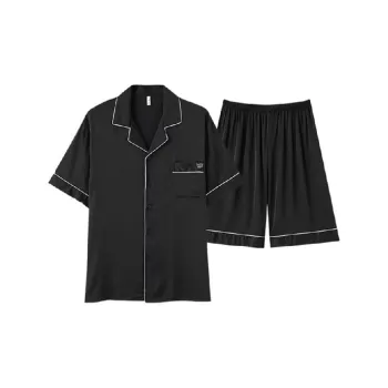 XIAFENYAN Pajama Set Unisex Black