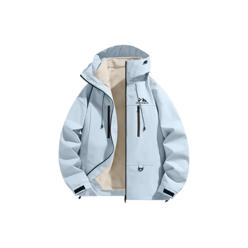 Feiyue Water-Resistant Windproof Warm Water-Repellent Windbreaker Jacket Unisex-19