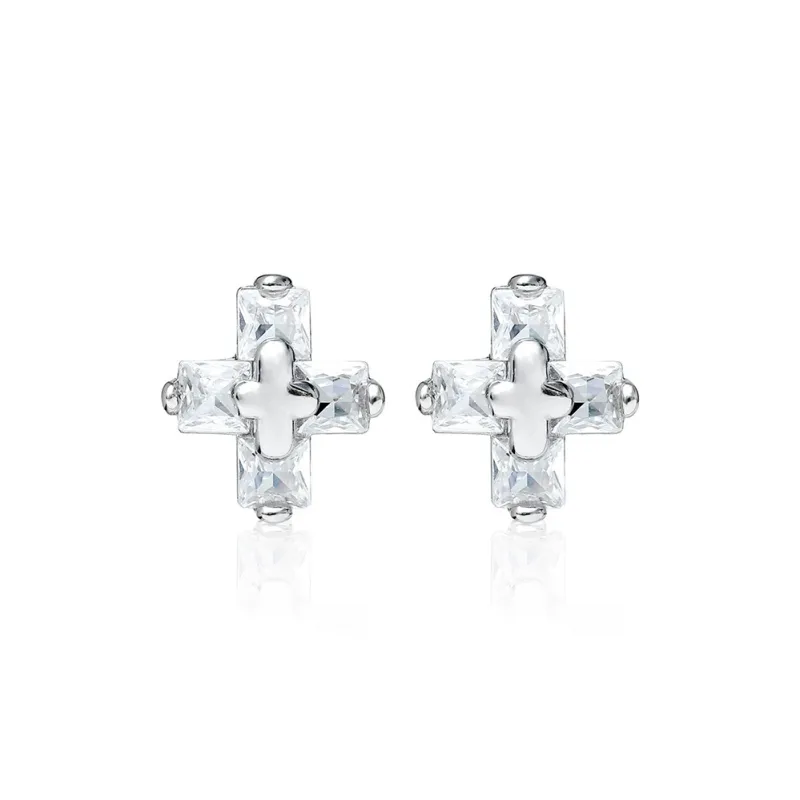 GUDUD Alloy Stud Earrings Men's-5