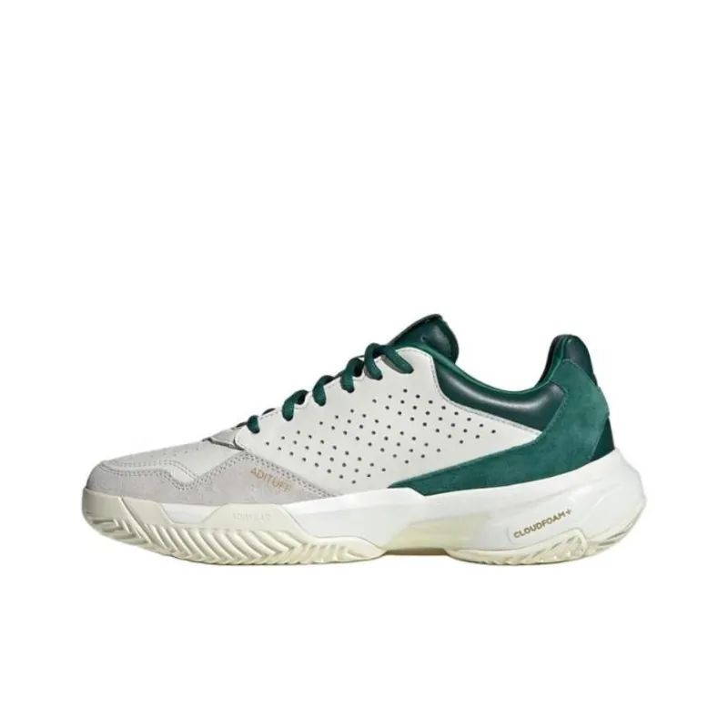 Adidas Courtjam Control 3 Premium Core White Collegiate Green-2