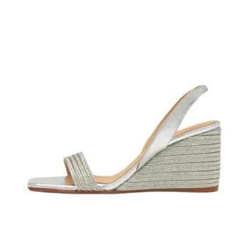 Castañer Barby Strap Sandals 7cm Women's Silver