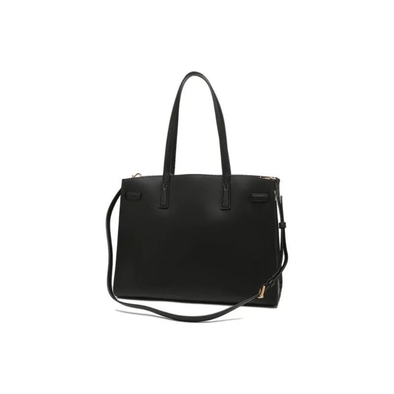 TORY BURCH Robinson Leather Tote Bag, Shopping Bag, Handbag, Shoulder Bag Women's Black-2