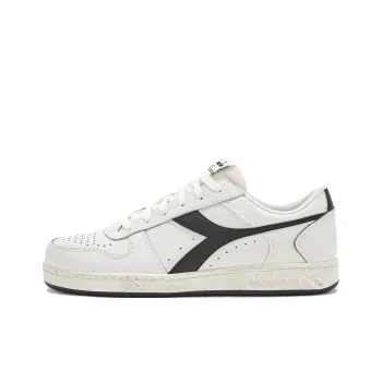 Diadora Magic Basket Anti Slip Wear Resistant Low Top Skateboard Shoes Unisex White