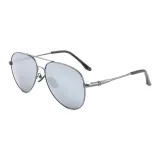 Gunmetal Frame Mirrored Lens