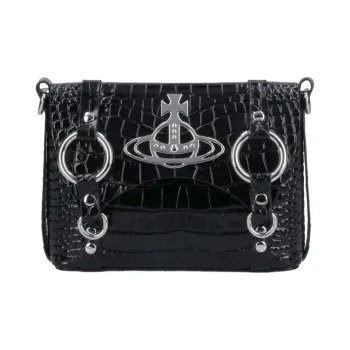 Vivienne Westwood Logo Plaque Embossed Shoulder Bag
