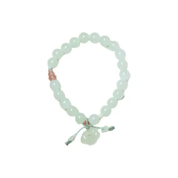 Ingenuity Bracelets Pale Greenish White Jade Women's