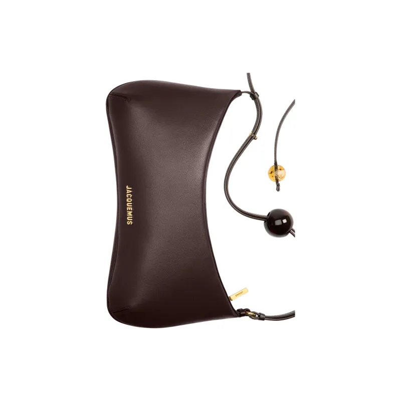 Jacquemus Sheepskin Handbag, Shoulder Bag Tubas Women's Brown-4