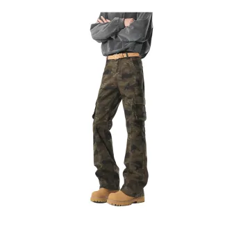 TESTUNG Trendy Jeans Unisex Fashion Camouflage