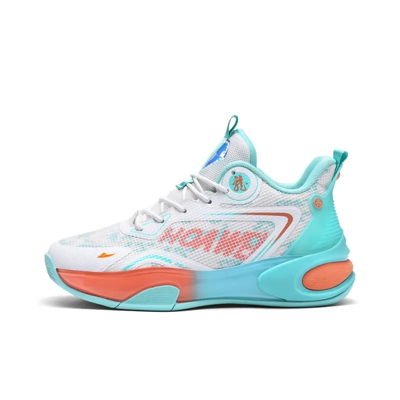 Kuding Cushioning Anti-Slip And Wear-Resistant Rebound Mid-Top Slightly Noisy From Friction Basketball Shoes Unisex-5