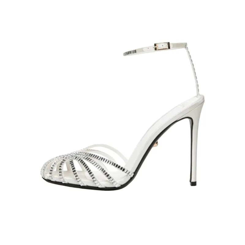 ALEVI Strap Sandals 11cm Women's White-0