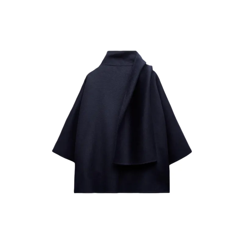 ZARA ZW Series Jackets Coats Women's Dark Blue-1