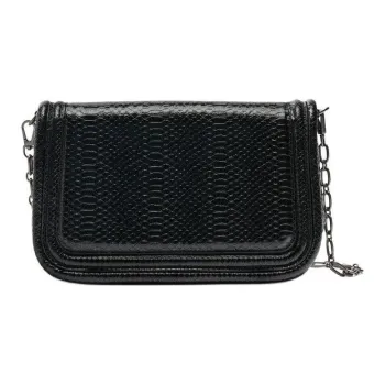 ZARA Polyurethane Shoulder Bag Crossbody Bag Small Size Women's Black