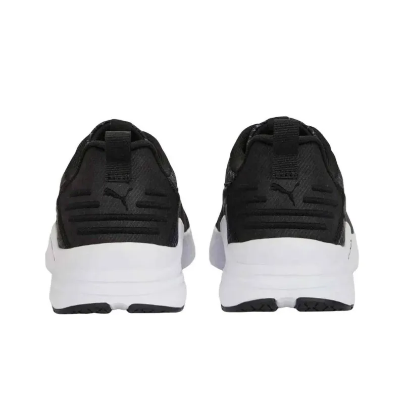 PUMA Wired Run Pure Logo Power Anti Slip Wear Resistant Low Top Running Shoes Men's Black-3