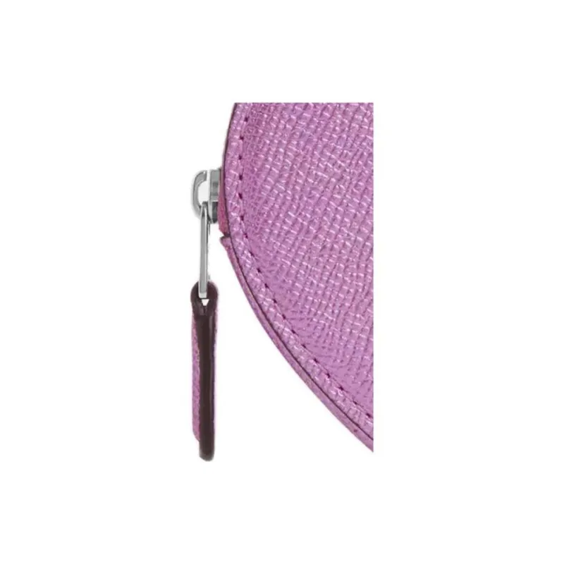 COACH Leather Wallet Coin Purse Women's Metal Lilac-3