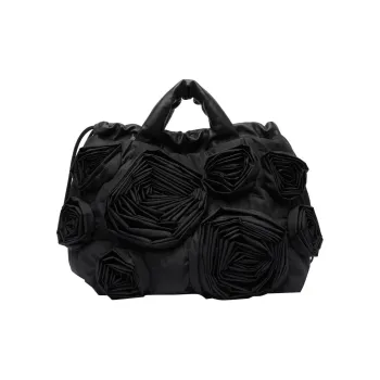 Vic Matie Calfskin Handbag Women's Black