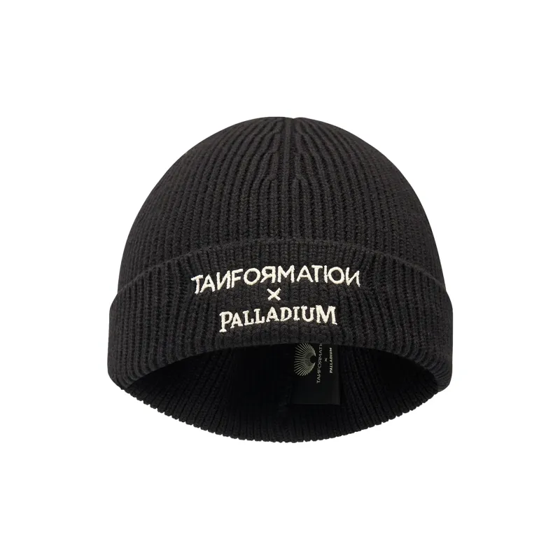 Palladium Cotton, Knit Fabric, Pearl Beanies Unisex Black-0