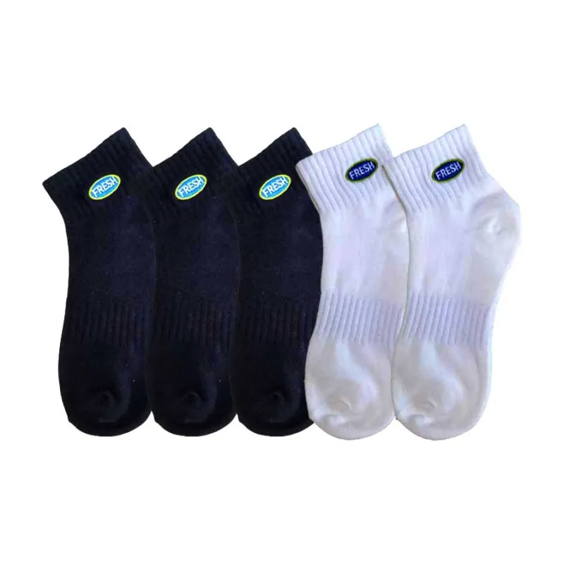 MIIOW Mid Calf Socks Unisex 5 Pack-0
