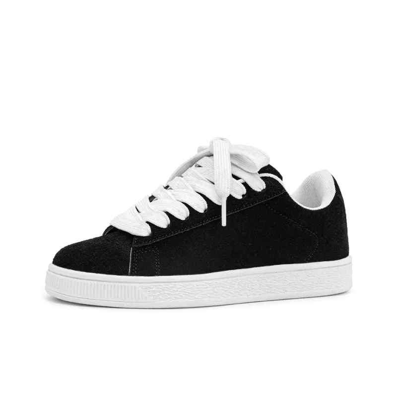 HUANAI Low-Top Skateboard Shoes Unisex Milk White-10