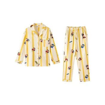 QINZUIMAO x Crayon Shinchan/ Pajama Set Women's Mango Color