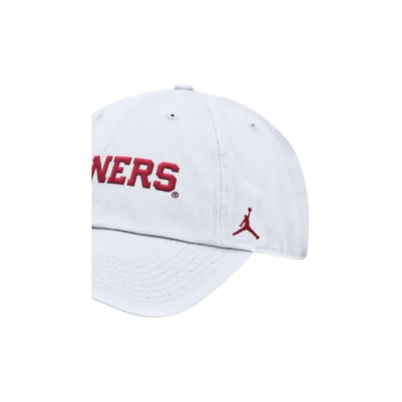 Jordan 100% Cotton Baseball Caps Men's White-2
