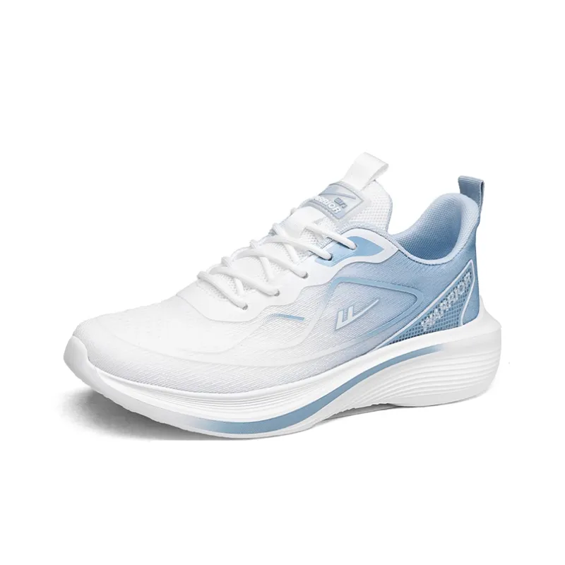 Warrior Low-Top Running Shoes Men's White Light Blue-1
