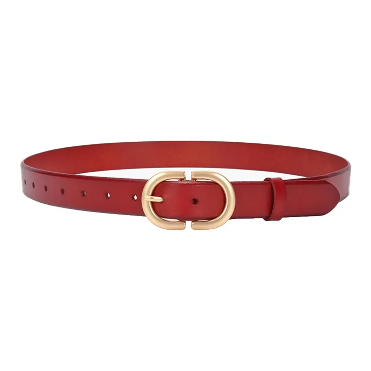 Lanza Top Grain Cow Leather Belts Women's 2.8CM-5