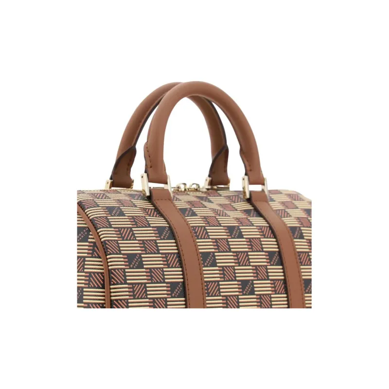 MOREAU Fabric Boston Bag Travel Bag Women's Brown-3