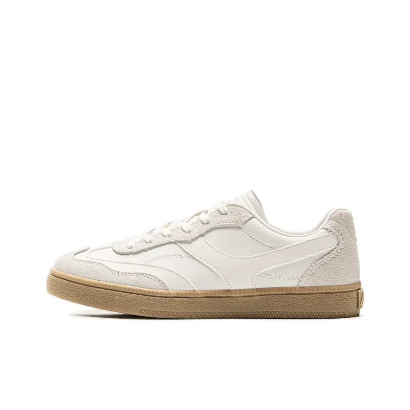 LiNing Yunchuan Abrasion Resistant Balance Lightweight Low Top Skateboard Shoes Women's Mist White-0