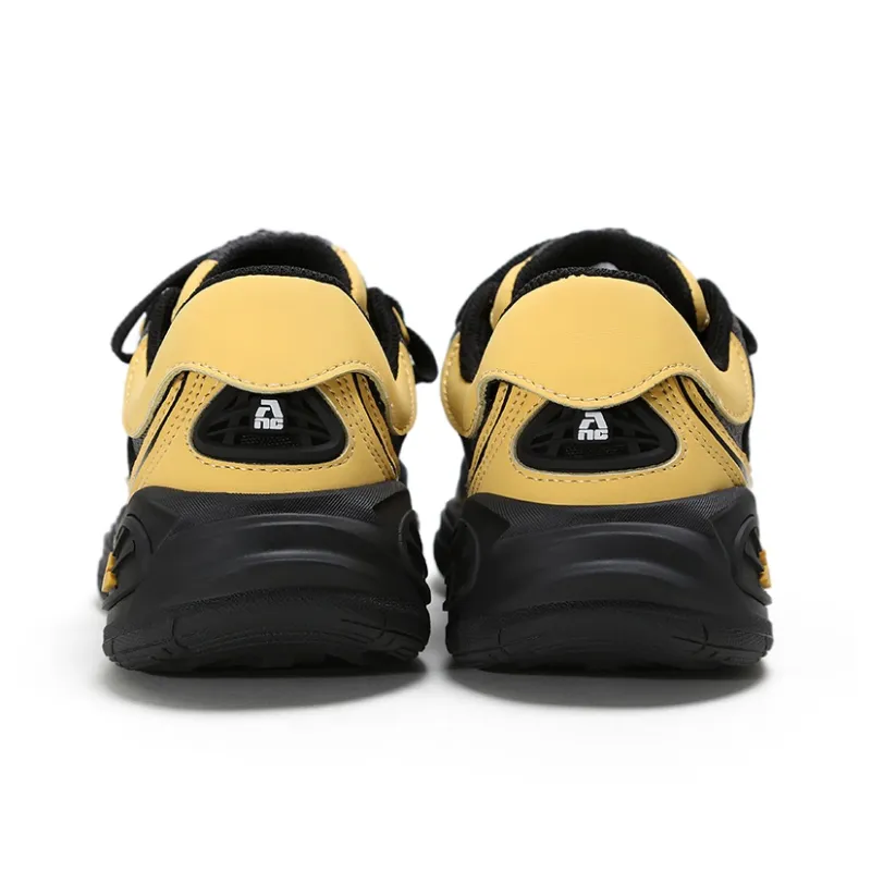 ADCDAVINCI Functional Wind Series Lightweight Anti-Slip And Wear-Resistant Low-Top Casual Shoes Unisex Black Yellow-4