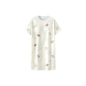 Gongdie x Miiiiichan Nightgown Women's Apricot