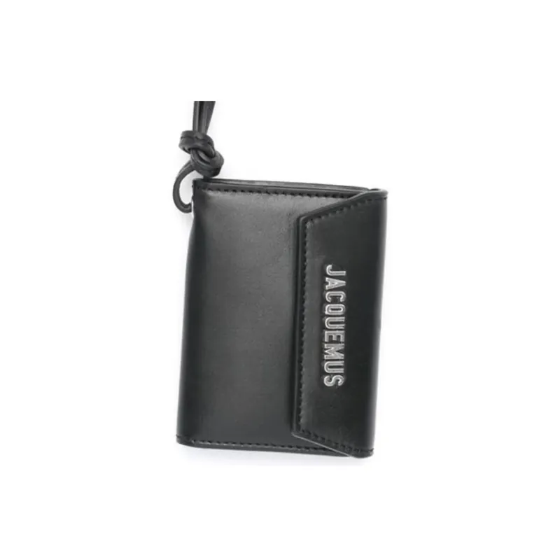 Jacquemus Leather Wallet Unisex Black-2