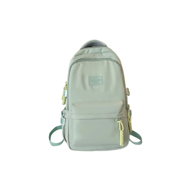 URBAN FOREST Nylon Backpack Unisex White/Black/Yellow/Green/Blue-7