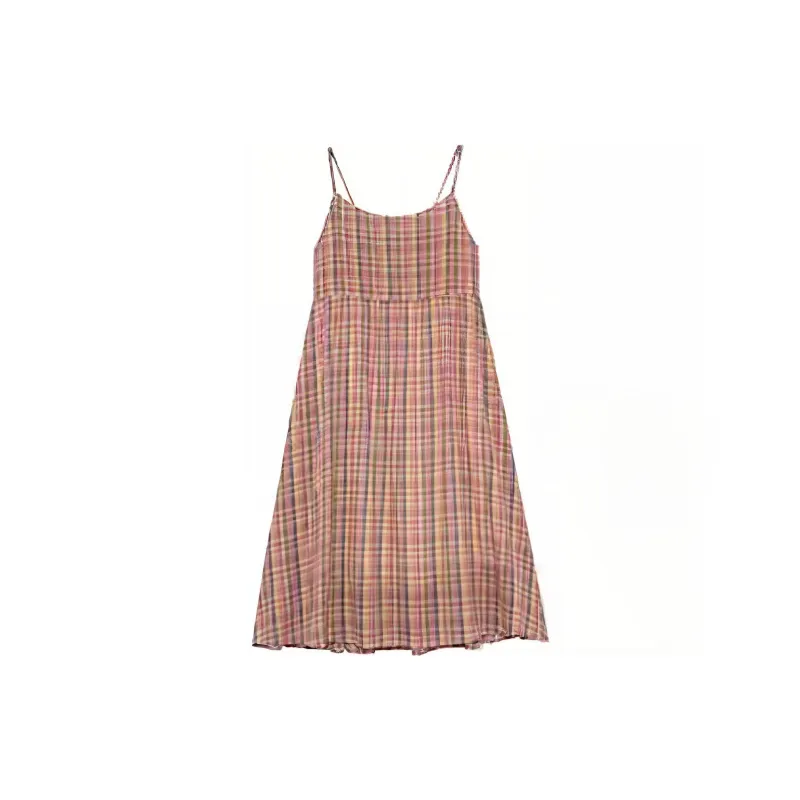 ZWTX STUDIO Slip Dresses Women's Orange Red-1